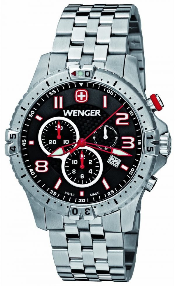 Wenger Squadron 77056 Kello Musta / Teräs