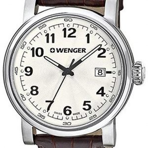 Wenger Urban Classic 01.1041.114 Kello Hopea / Nahka