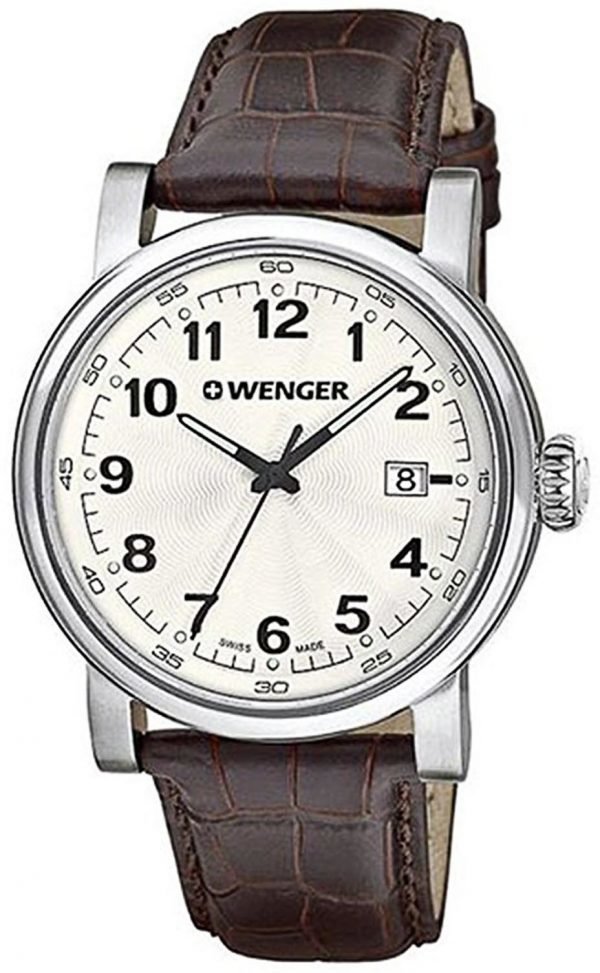 Wenger Urban Classic 01.1041.114 Kello Hopea / Nahka