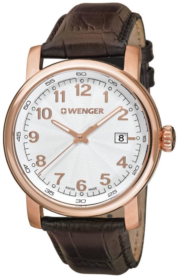 Wenger Urban Classic 01.1041.118 Kello Hopea / Nahka