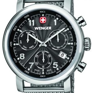 Wenger Urban Classic 01.1043.102 Kello Musta / Teräs