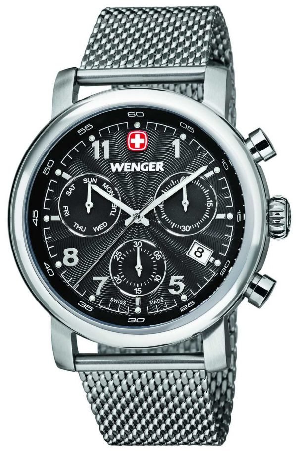 Wenger Urban Classic 01.1043.102 Kello Musta / Teräs