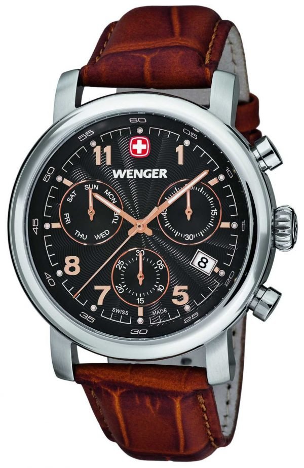 Wenger Urban Classic 01.1043.103 Kello Musta / Nahka