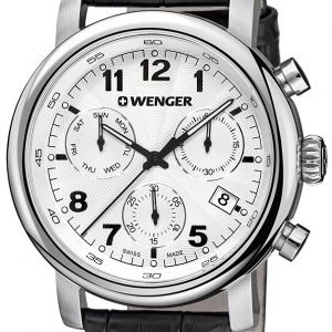 Wenger Urban Classic 01.1043.109 Kello Hopea / Nahka