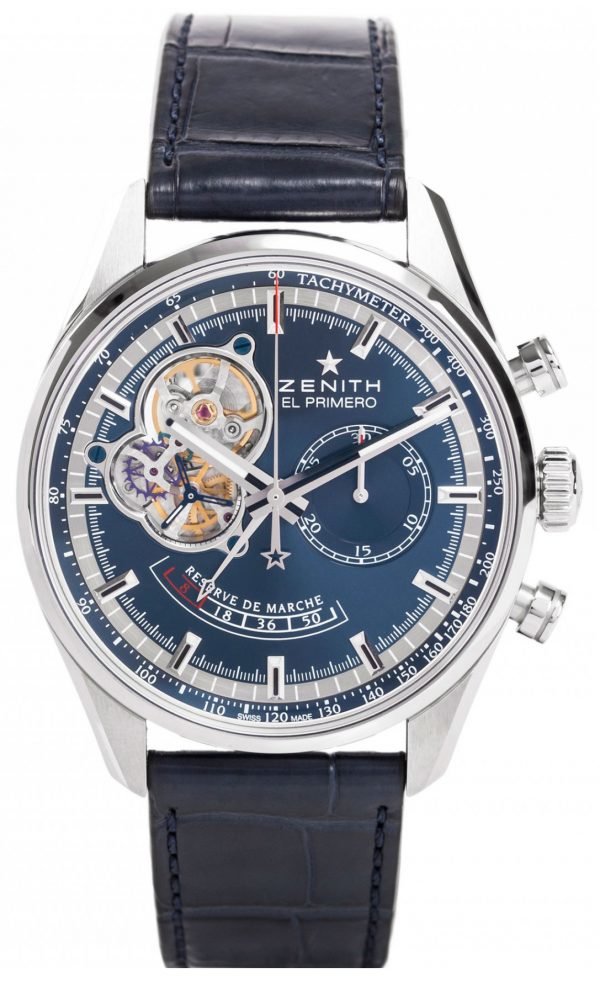 Zenith El Primero 03.2085.4021-51.C700 Kello Sininen / Nahka