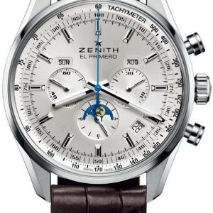 Zenith El Primero 03.2091.410-01.C494 Kello Hopea / Nahka