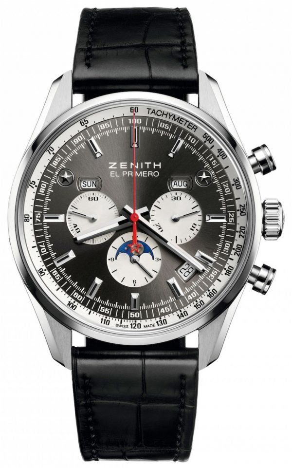 Zenith El Primero 03.2092.410-91.C496 Kello Harmaa / Nahka