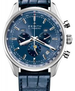 Zenith El Primero 03.2097.410-51.C700 Kello Sininen / Nahka