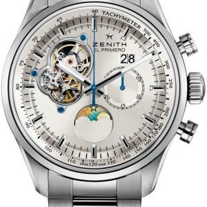 Zenith El Primero 03.2160.4047-01.M2160 Kello Hopea / Teräs