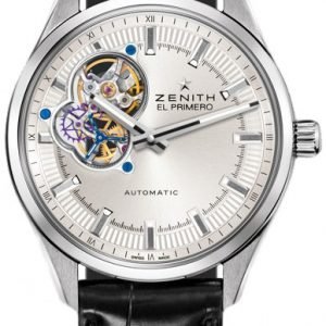 Zenith El Primero 03.2170.4613-02.C713 Kello Hopea / Nahka