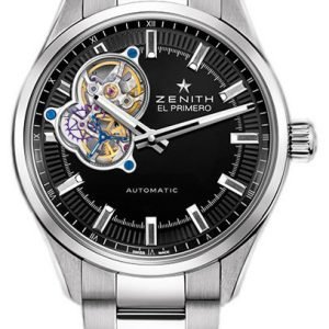 Zenith El Primero 03.2170.4613-21.M2170 Kello Musta / Teräs