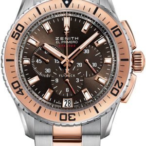 Zenith El Primero 51.2061.405-75.M2060 Kello Ruskea / Teräs