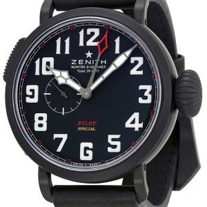 Zenith Pilot 96.2430.693-21.C703 Kello Musta / Nahka